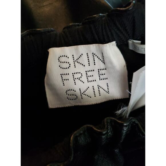 Stella McCartney Brynn Gathered Asymmetrical Black Faux Leather Skirt Sz US 0 (H - Picture 7 of 8